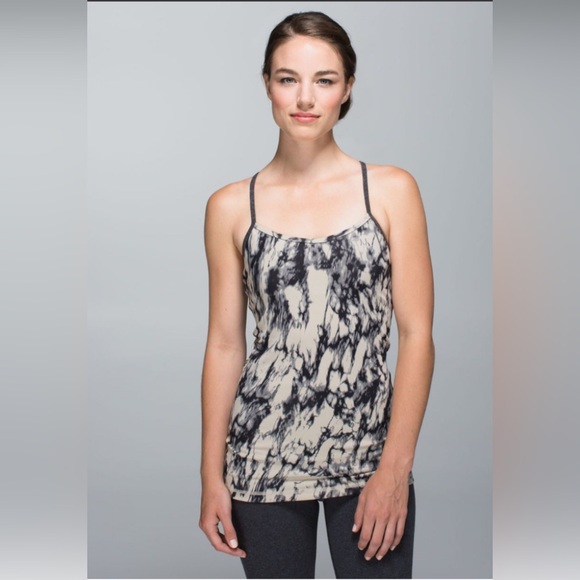 lululemon athletica Tops - Lululemon Power Y Tank *Luon
Great Granite Black Mojave TanHeathered Black Sz 12
